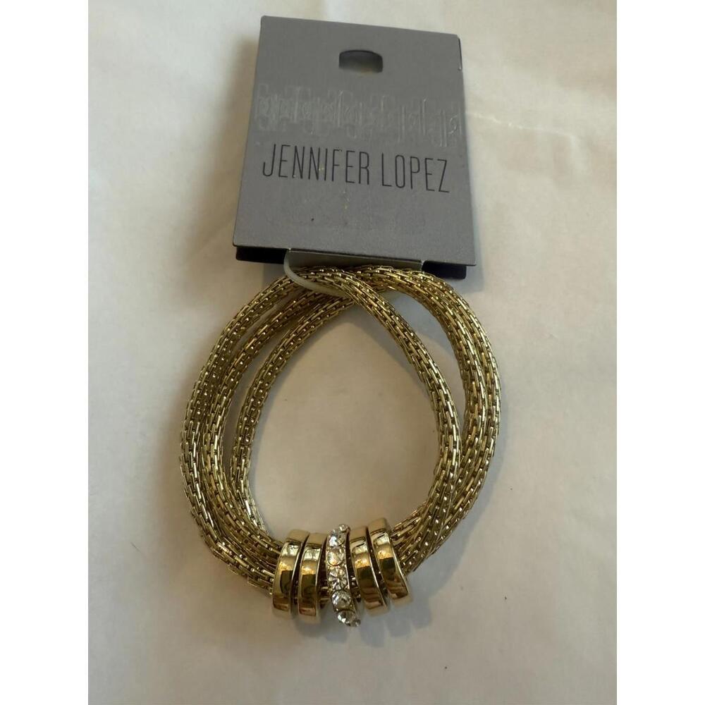 Jennifer Lopez Bracelet Gold Tone New Expandable
